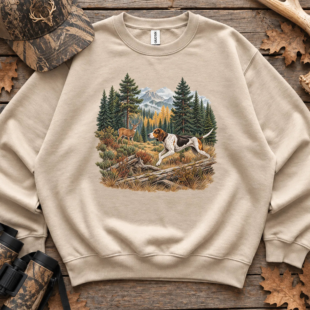 Walker Hound Running Sweatshirt in Sand