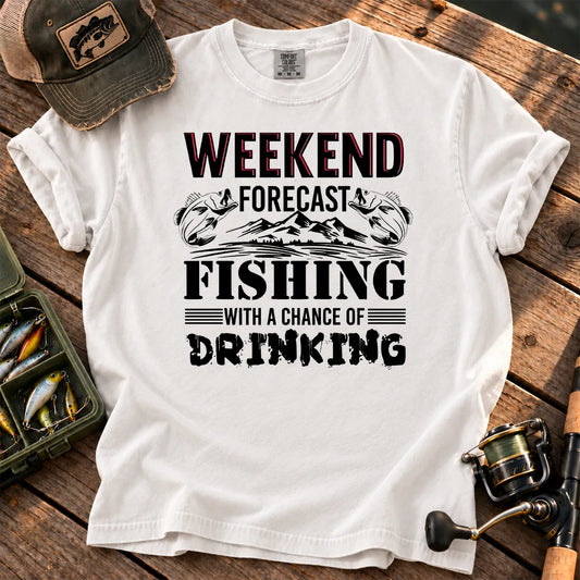 Weekend Forecast Fishing T-Shirt in White