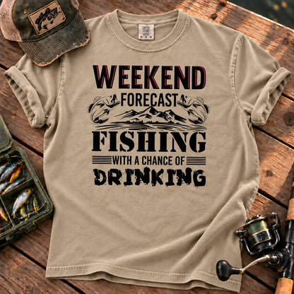 Weekend Forecast Fishing T-Shirt in Sandstone