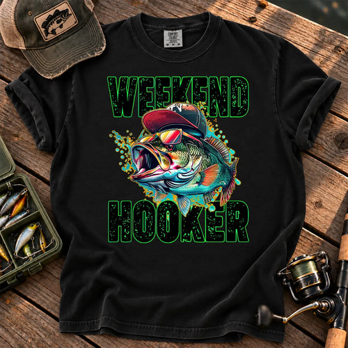 Weekend Hooker Bass T-Shirt in Black