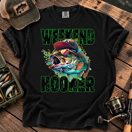 Weekend Hooker Bass T-Shirt in Black