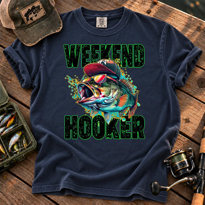 Weekend Hooker Bass T-Shirt in True Navy