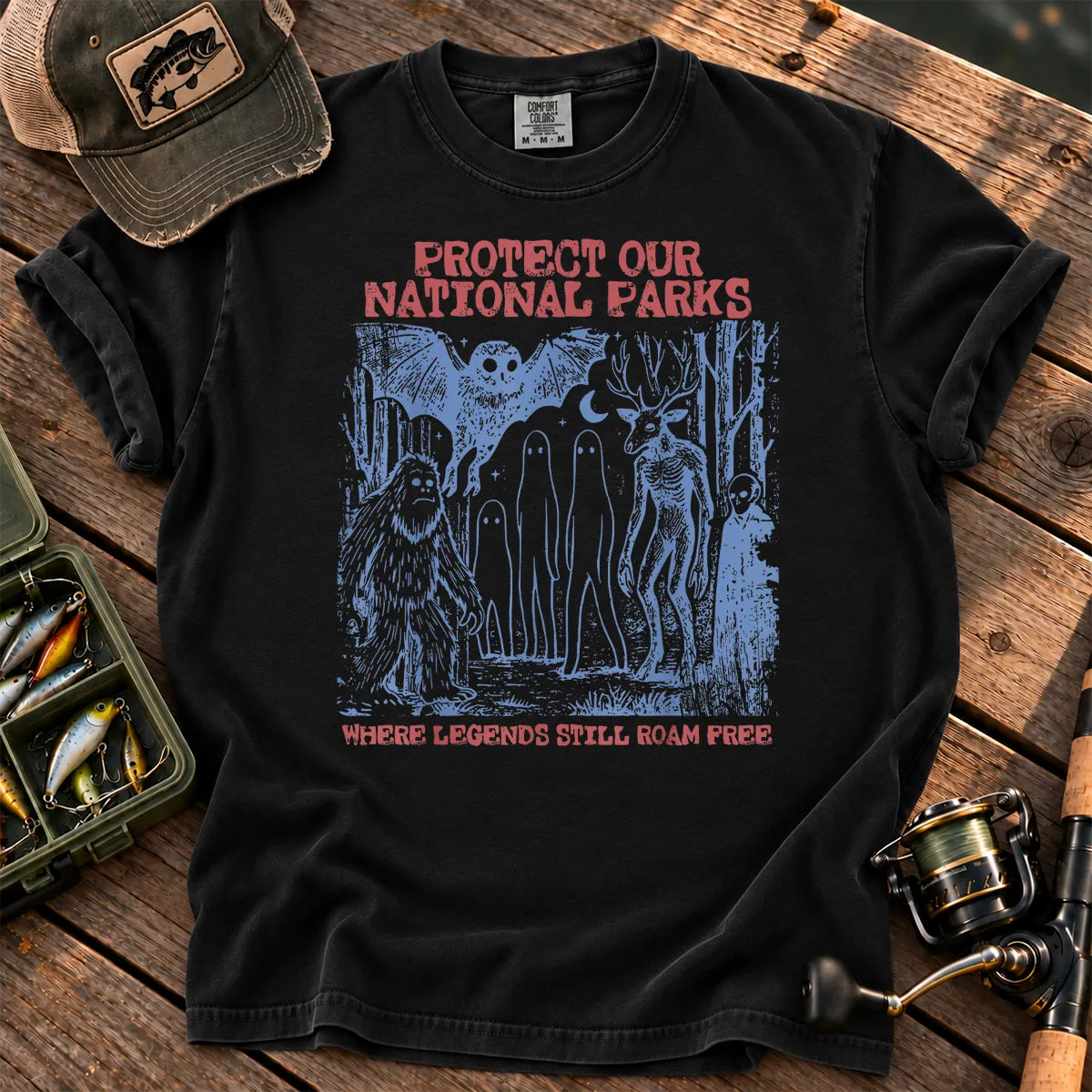 Where Legends Still Roam Cryptid T-Shirt in Black
