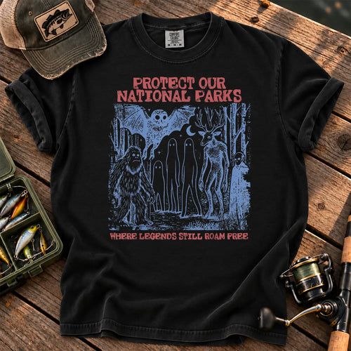 Where Legends Still Roam Cryptid T-Shirt in Black