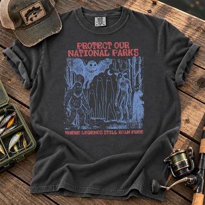 Where Legends Still Roam Cryptid T-Shirt in Pepper