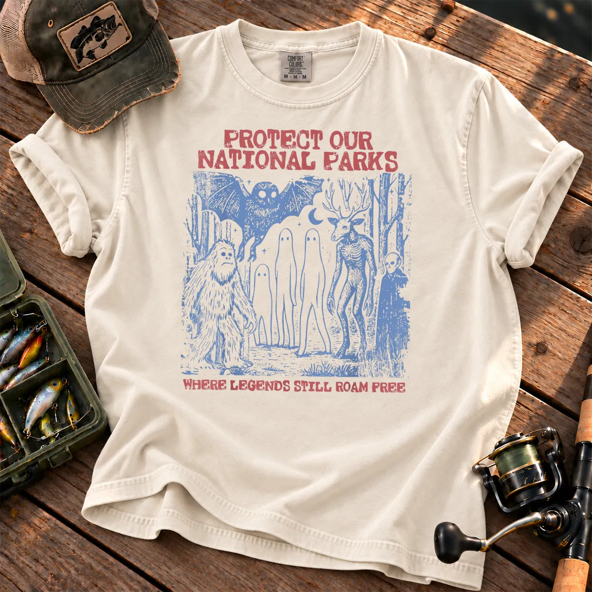 Where Legends Still Roam Cryptid T-Shirt in Ivory