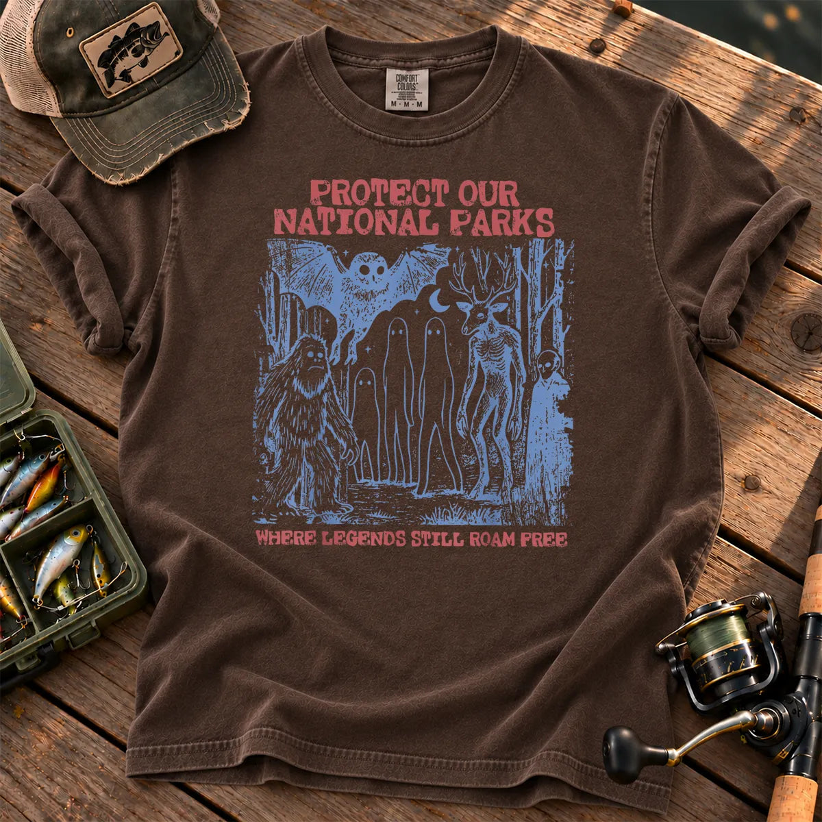 Where Legends Still Roam Cryptid T-Shirt in Espresso
