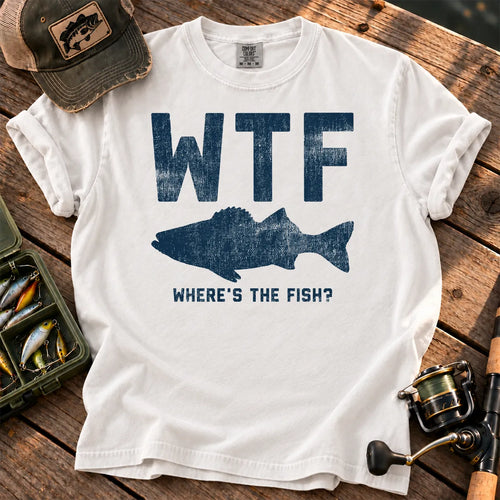 Where's the Fish T-Shirt in White