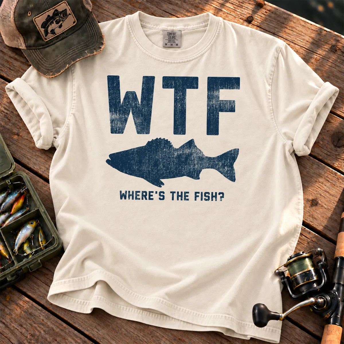 Where's the Fish T-Shirt in Ivory