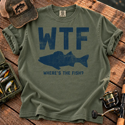 Where's the Fish T-Shirt in Moss