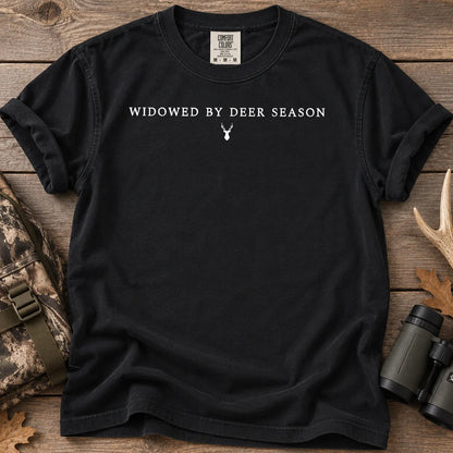 Widowed by Deer Season T-Shirt in Black