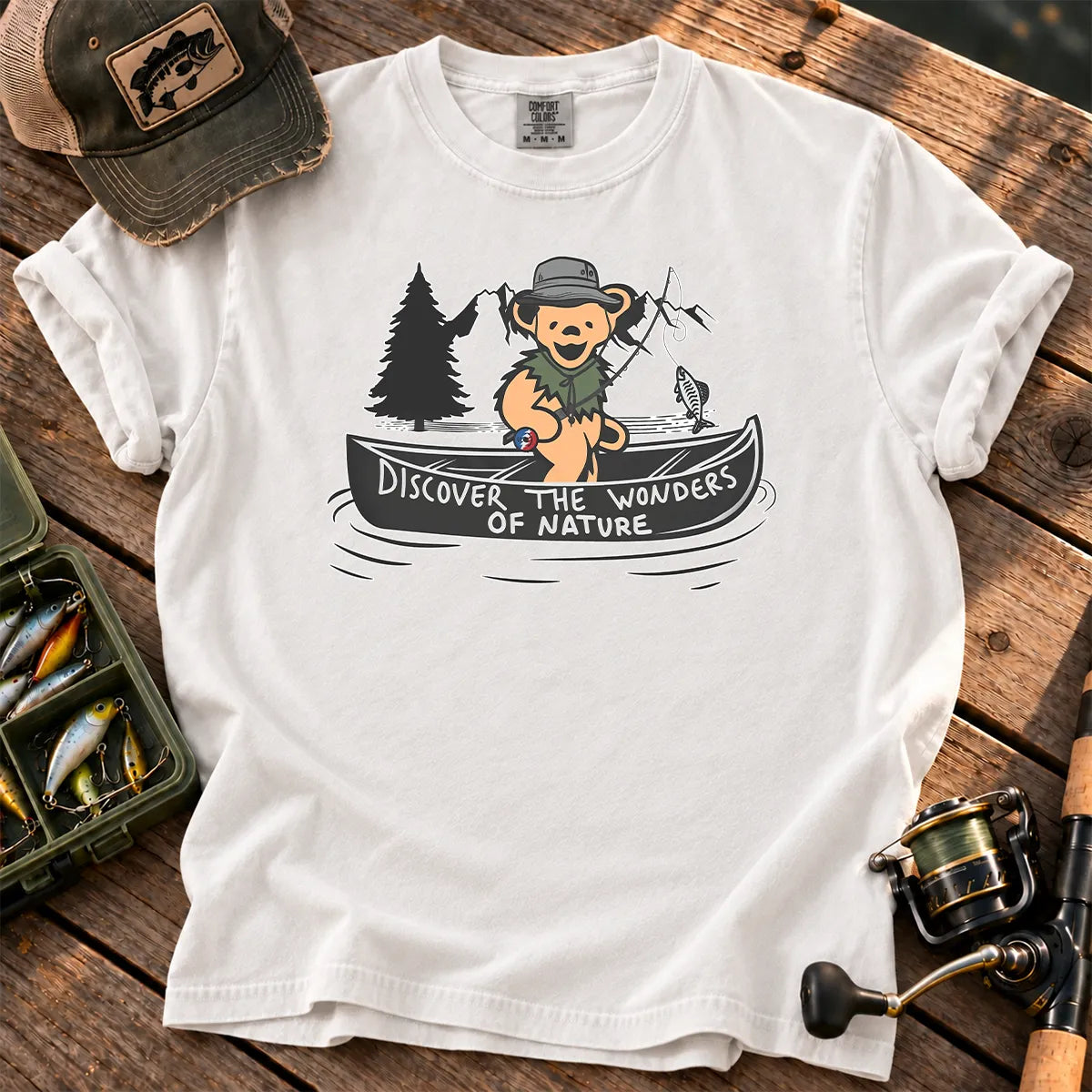 Wonders of Nature Fishing T-Shirt in White