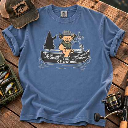 Wonders of Nature Fishing T-Shirt in Blue Jean