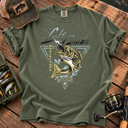 World Tour Bass Fishing T-Shirt in Moss