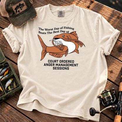 Worst Day Fishing T-Shirt in Ivory